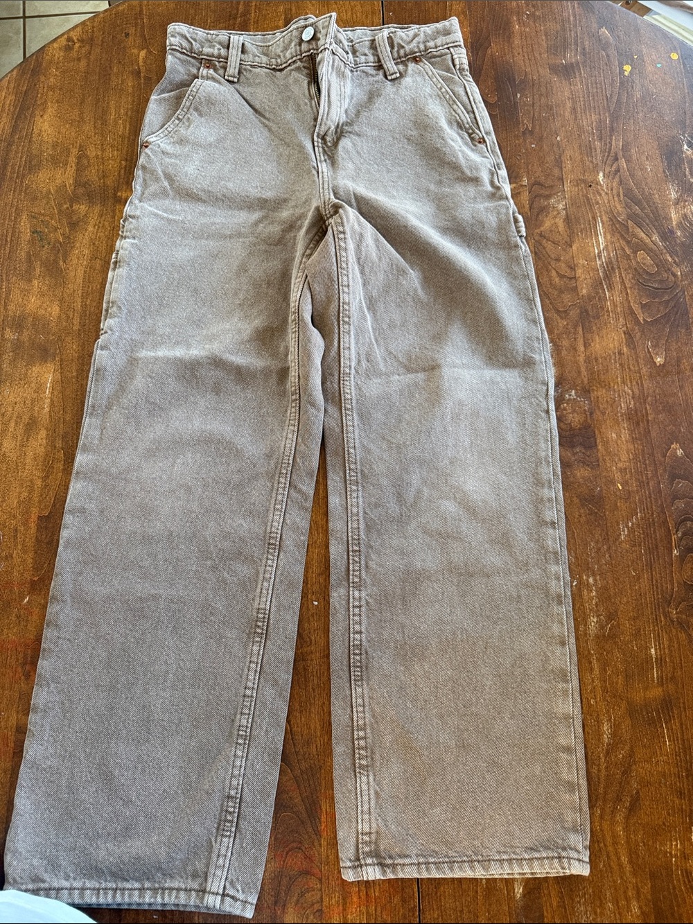 Old Navy Kids Straight-Leg baggy Jeans in Light Brown Wash